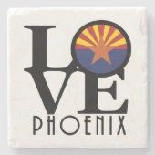 LOVE Phoenix Stone Onderzetter (Voorkant)