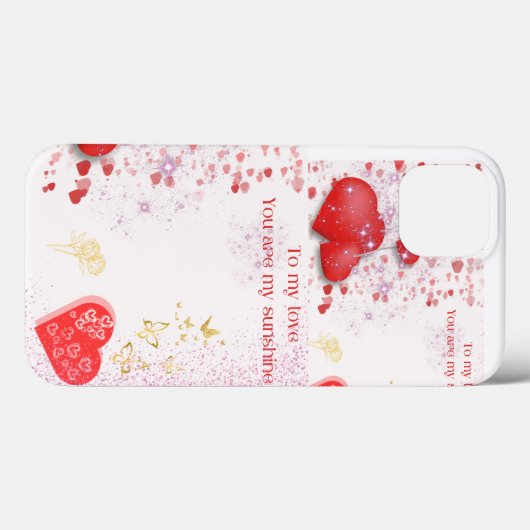 Love Phone case (Achterkant (horizontaal))