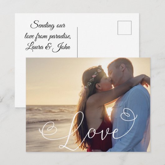 Love Photo Briefkaart (Voorkant / Achterkant)