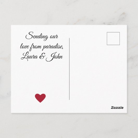 Love Photo Briefkaart (Achterkant)