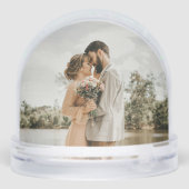 LOVE Photo Collage Christmas Sneeuwbol (Achterkant)