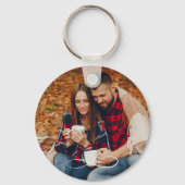 Love Photo Customizable Valentine Keychain (Voorkant)