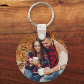 Love Photo Customizable Valentine Keychain (Voorkant)