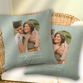 Love Photo Eenvoudig Modern Gepersonaliseerd Gift  Kussen
