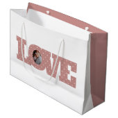 Love Photo Gift Bag Groot Cadeauzakje (Voorkant Gekanteld)