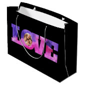 Love Photo Gift Bag Groot Cadeauzakje (Achterkant Gekanteld)