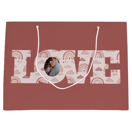 Love Photo Gift Bag Groot Cadeauzakje (Voorkant)