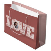 Love Photo Gift Bag Groot Cadeauzakje (Voorkant Gekanteld)