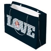 Love Photo Gift Bag Groot Cadeauzakje (Achterkant Gekanteld)