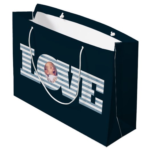 Love Photo Gift Bag Groot Cadeauzakje (Achterkant Gekanteld)