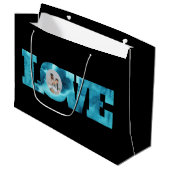 Love Photo Gift Bag Groot Cadeauzakje (Voorkant Gekanteld)