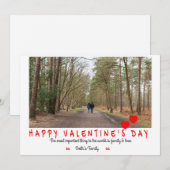 Love Photo Happy Valentine's Day Feestdagenkaart (Voorkant / Achterkant)
