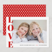 Love Photo Happy Valentine's Day Feestdagenkaart (Voorkant / Achterkant)