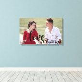 Love Photo Overlay | Creëer uw eigen aangepaste fo Canvas Afdruk (Insitu (Houten vloer))