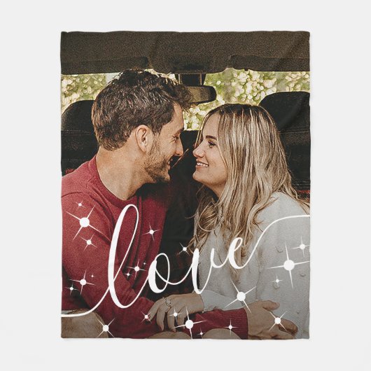 Love Photo Simple Fleece Deken (Voorkant)
