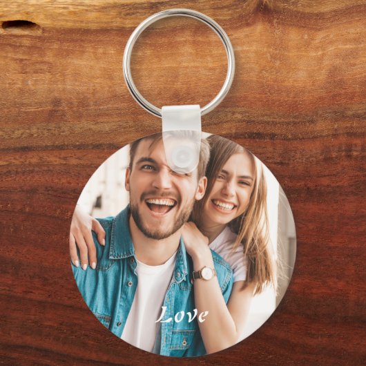 Love Photo Simple Sleutelhanger (Voorkant)