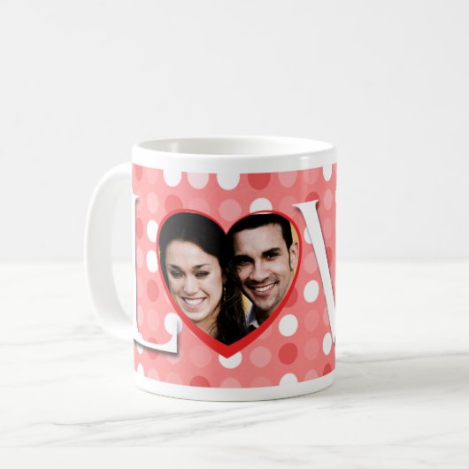 Love Photo Template Cadeft Mok (Voorkant links)
