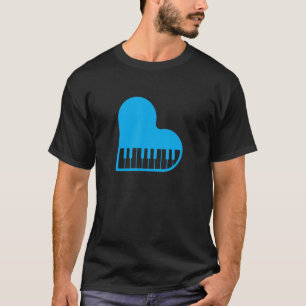 Love Piano Heart Keyboard Cool Pianist Keyboardis T-shirt