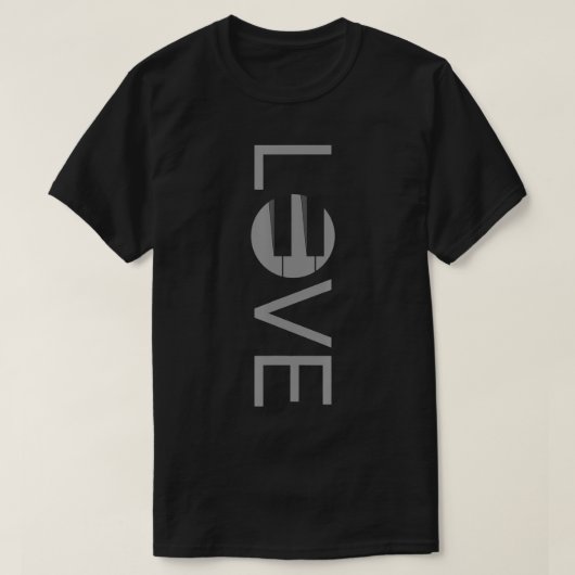 Love Piano Pianists Piano T-shirt (Design voorkant)