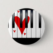 Love Piano Ronde Button 5,7 Cm (Voorkant)