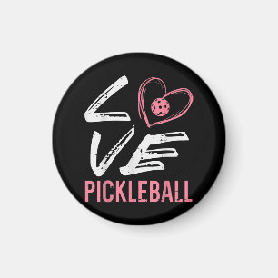 Love Pickleball Heart Pickle Ball Vrouwen Meisjes Magneet