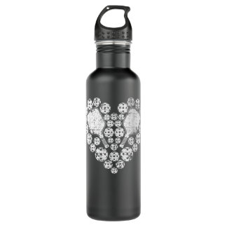 Love Pickleball Heart Valentine's Day Gift for Her Waterfles