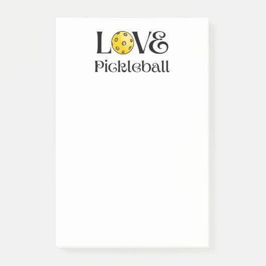 Love Pickleball Post-It Notes for Pickleball Gifts (Voorkant)