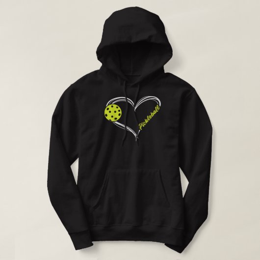 Love Pickleball - schattige pickleball match, ik h Hoodie (Design voorkant)