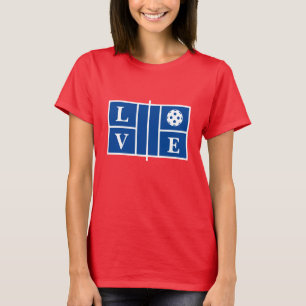 LOVE Pickleball sport t shirt voor vrouwen