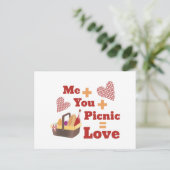 Love Picnic Briefkaart (Staand voorkant)