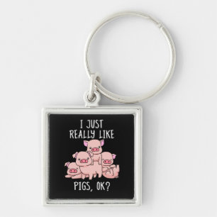 Love Pig Gift Women Pig Gifts Swine Cute Pig Sleutelhanger