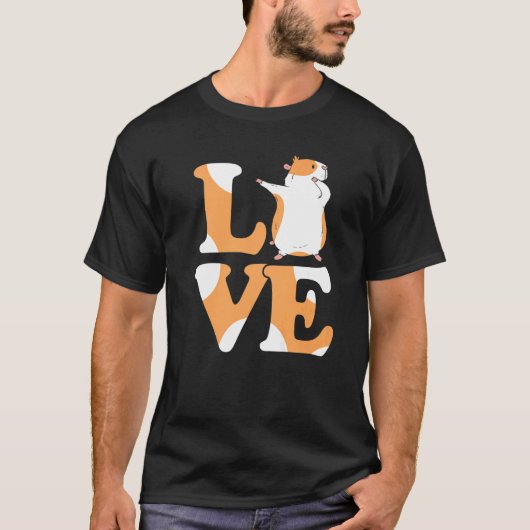 Love Pig Graphic Guinee Pig Eigenaar Pet Cavy Anim T-shirt (Voorkant)
