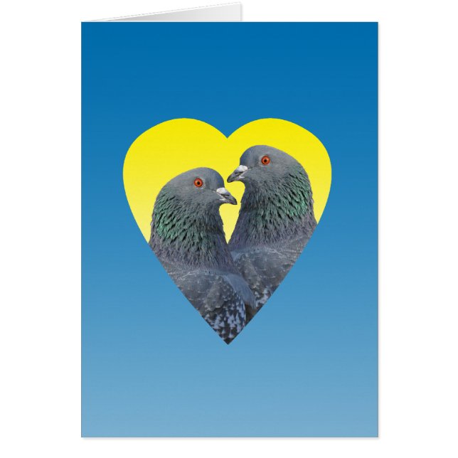 Love Pigeons Card (Voorkant)