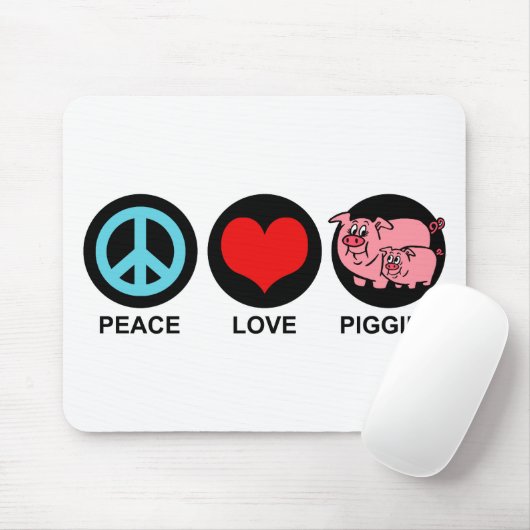 Love Piggies Mousepad Muismat (Met muis)