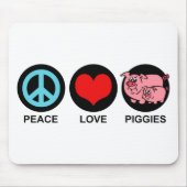 Love Piggies Mousepad Muismat (Voorkant)