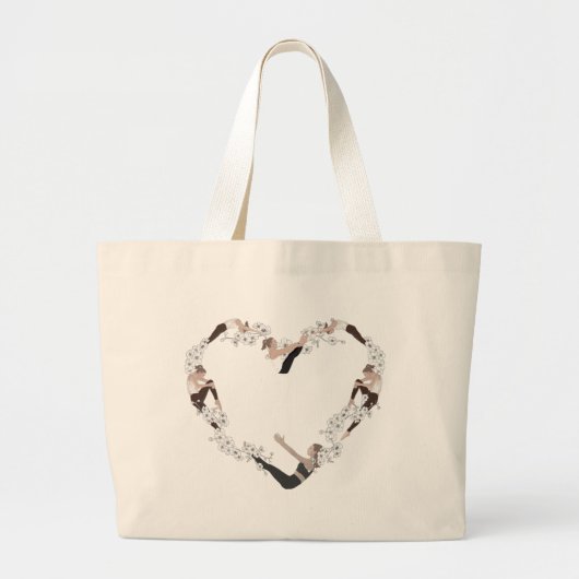 Love Pilates Bag Grote Tote Bag (Voorkant)