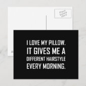 Love Pillow Different Hairstyle Funny Briefkaart (Voorkant / Achterkant)