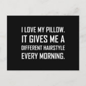 Love Pillow Different Hairstyle Funny Briefkaart (Voorkant)