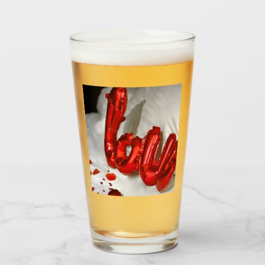 LOVE PILLOW GLAS (Voorkant gevuld)