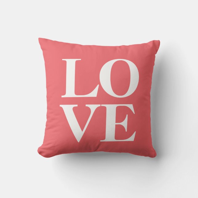 Love Pillow | Koraal Kussen (Voorkant)