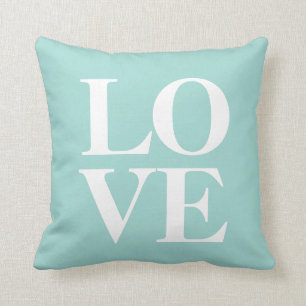 Love Pillow   Munt Green Kussen