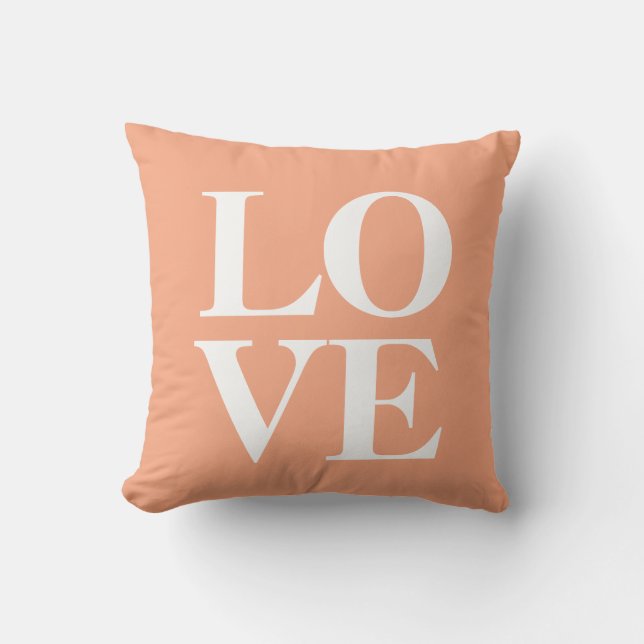 Love Pillow | Peach Kussen (Voorkant)