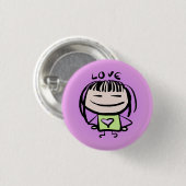 Love Pin - Smepeople Ronde Button 3,2 Cm (Voorkant /achterkant)