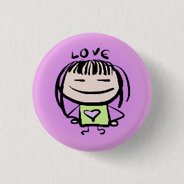 Love Pin - Smepeople Ronde Button 3,2 Cm