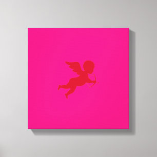 Love Pinch - Wrapped Canvas / Cupid Cherub Afdruk