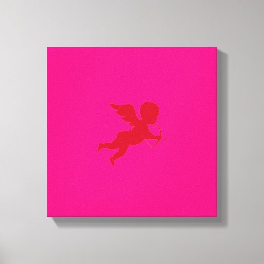 Love Pinch - Wrapped Canvas / Cupid Cherub Afdruk (Voorkant)