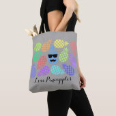 "Love Pineapples" Colorful Canvas tas (Dichtbij)
