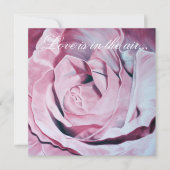 Love pines rozen elegant bruiloft nodigt uit kaart (Voorkant)