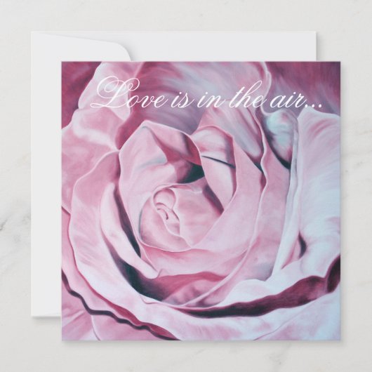 Love pines rozen elegant bruiloft nodigt uit kaart (Voorkant)