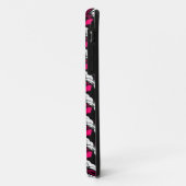 Love Pink Diamonds on Black Pattern iPhone 5 Hoesj Case-Mate iPhone Case (Achterkant/links)